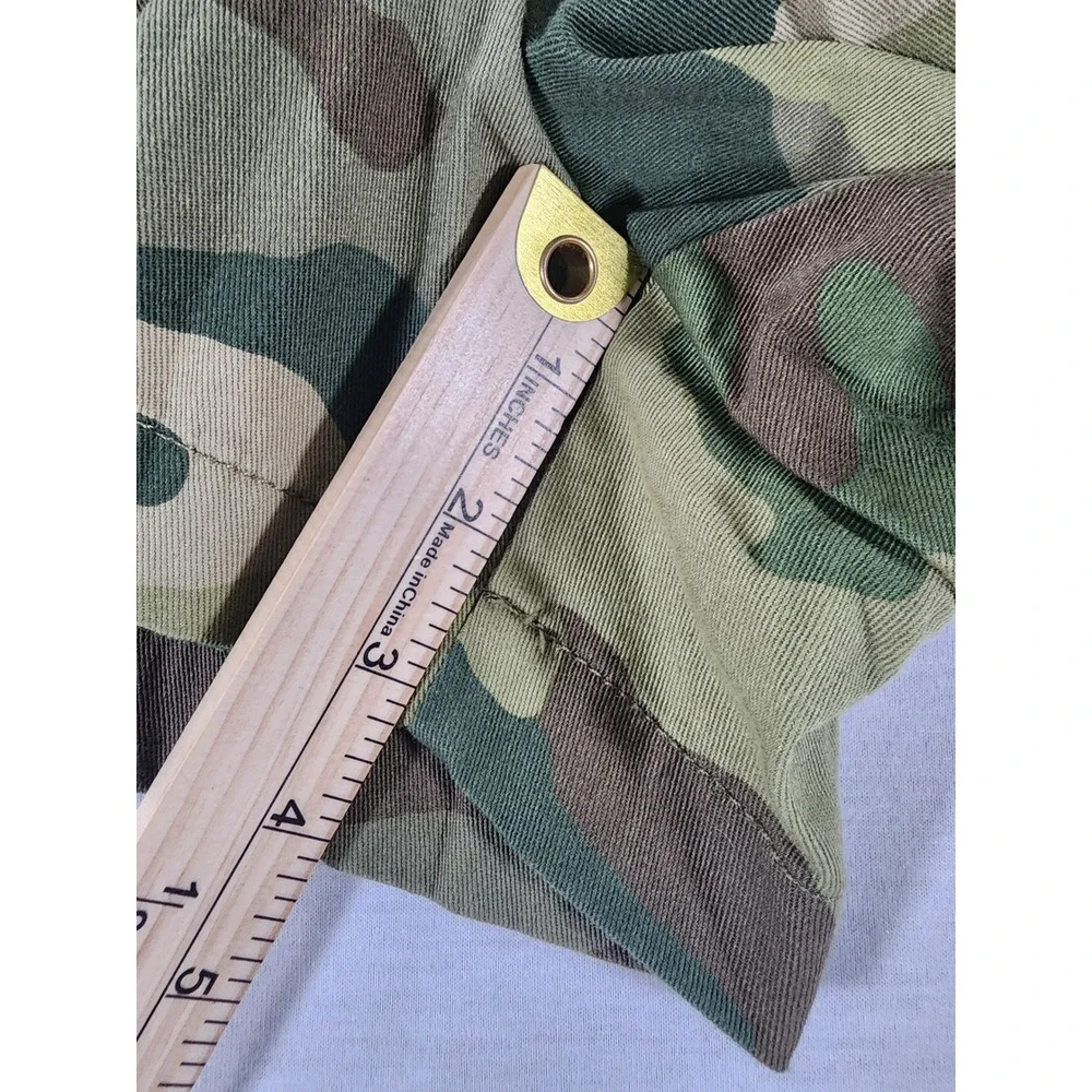 J.Crew Chino Shorts Womens 12 Camo Green Cotton Re-Imagined Military Utility